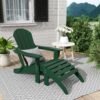 fyumo5a7ozw3zabqsame.jpg Outdoor Adirondack Chair & Ottoman Set – Dark Green