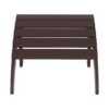 Outdoor Adirondack Chair & Ottoman Set – Dark Brown